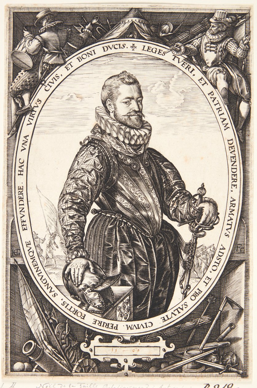 Jacques de la Faille av Hendrick Goltzius