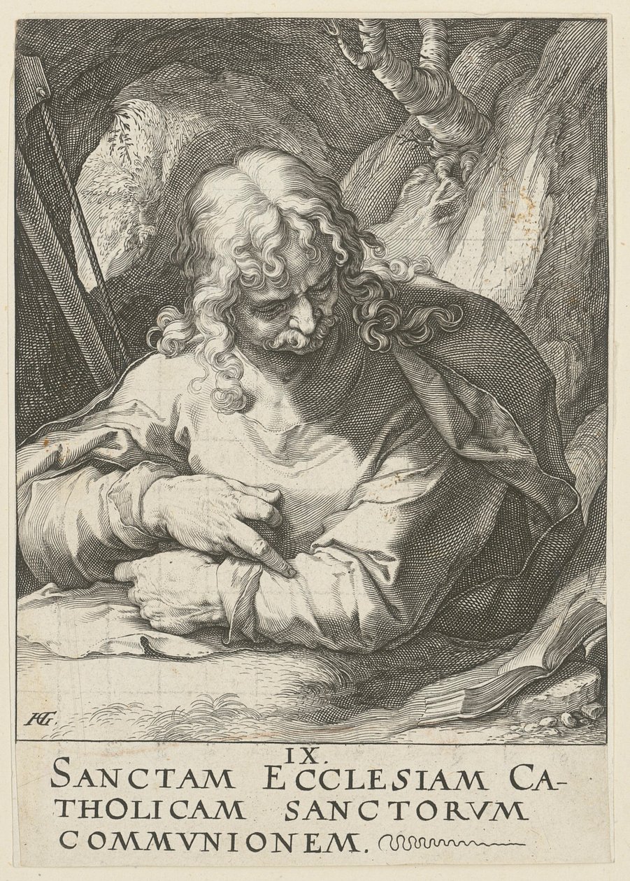 Jakob den yngre, blad 10 i serien ”Kristus, de tolv apostlarna och Paulus” av Hendrick Goltzius