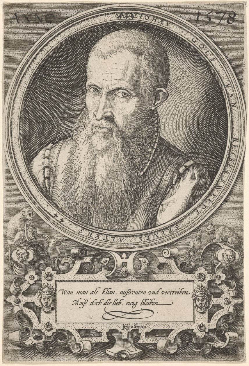 Jan Goltz II av Hendrick Goltzius