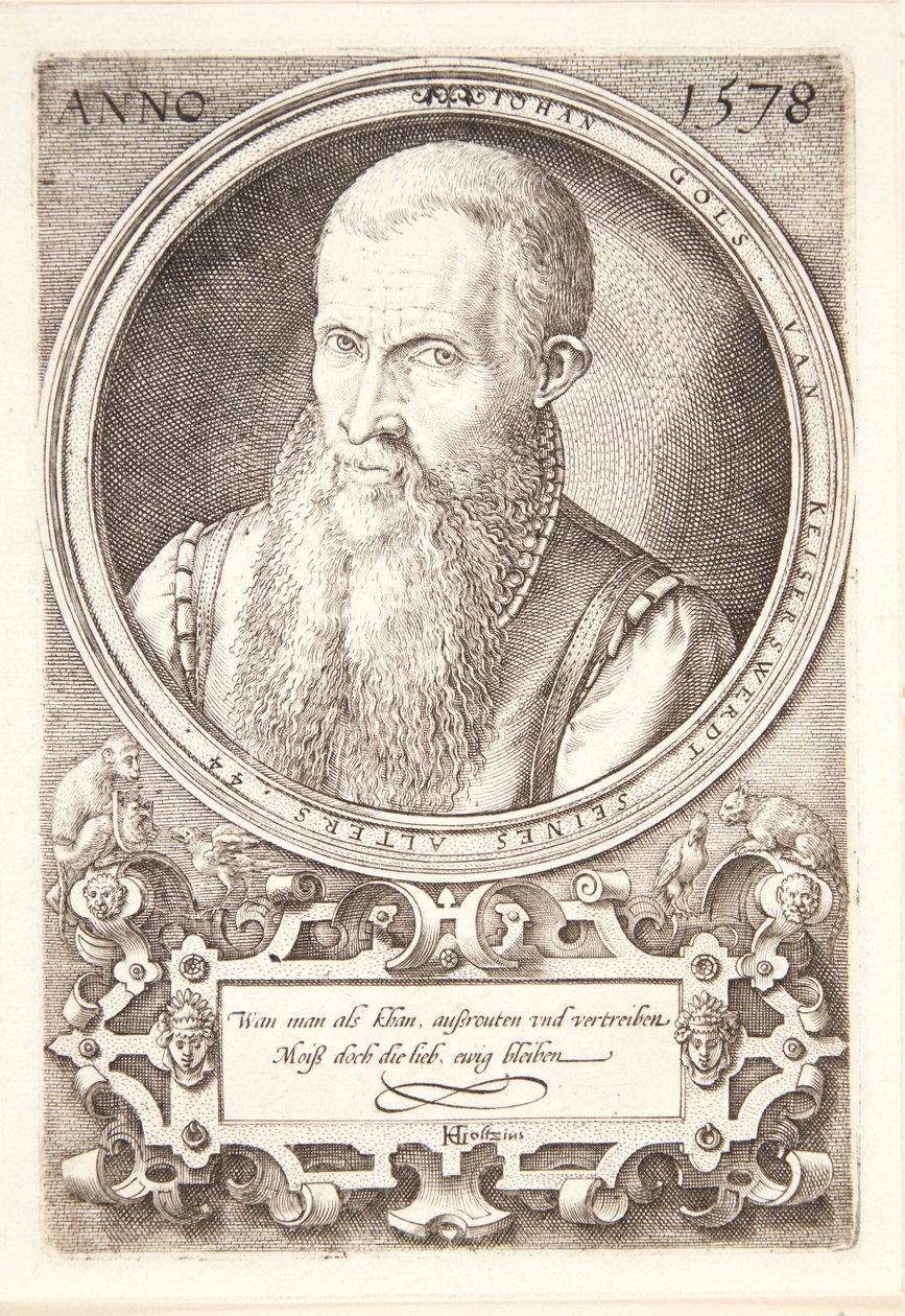 Jan Goltz II av Hendrick Goltzius