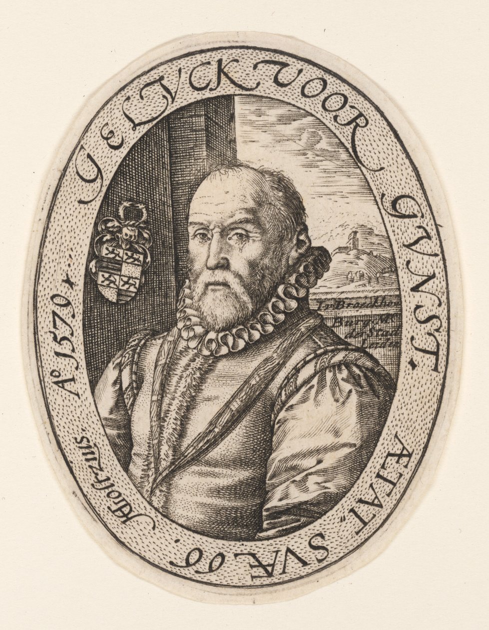 Jan van Broekhoven av Hendrick Goltzius