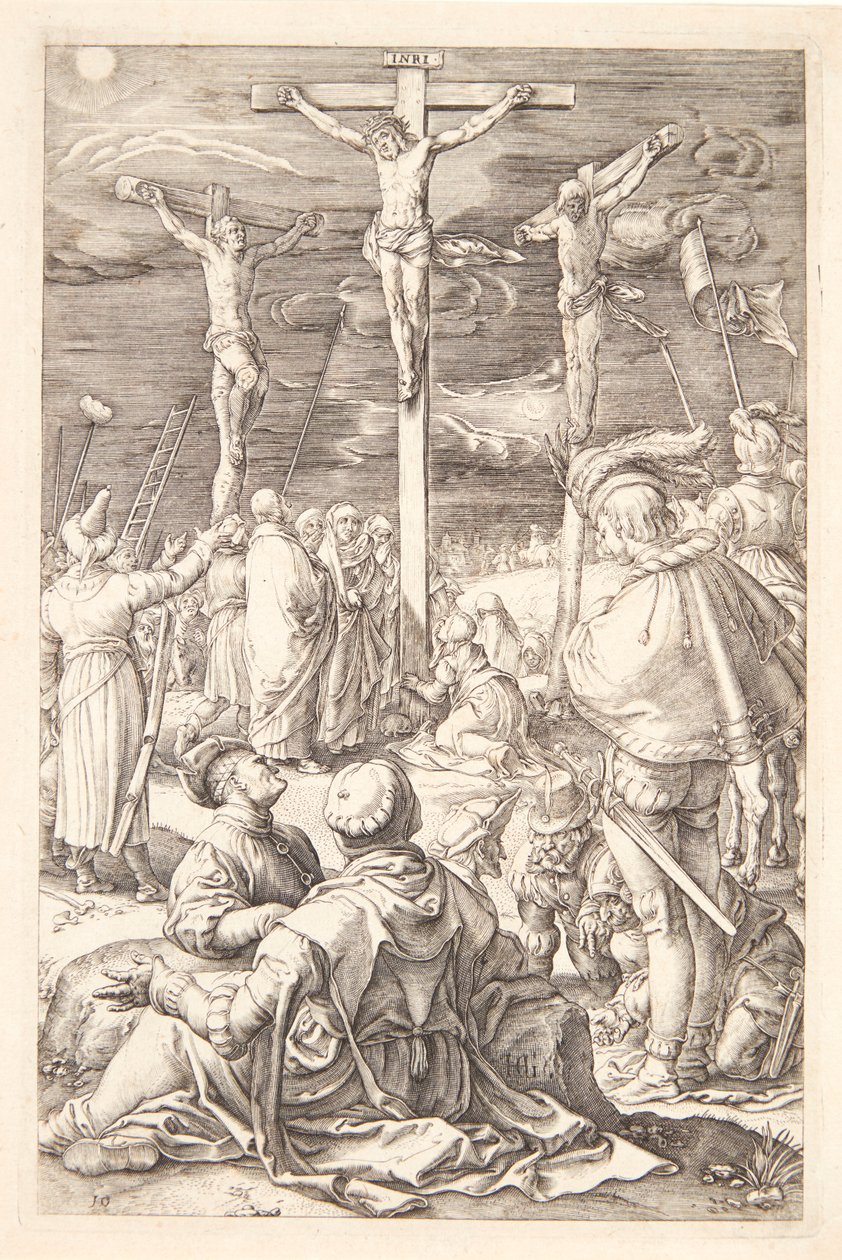 Jesus på korset av Hendrick Goltzius