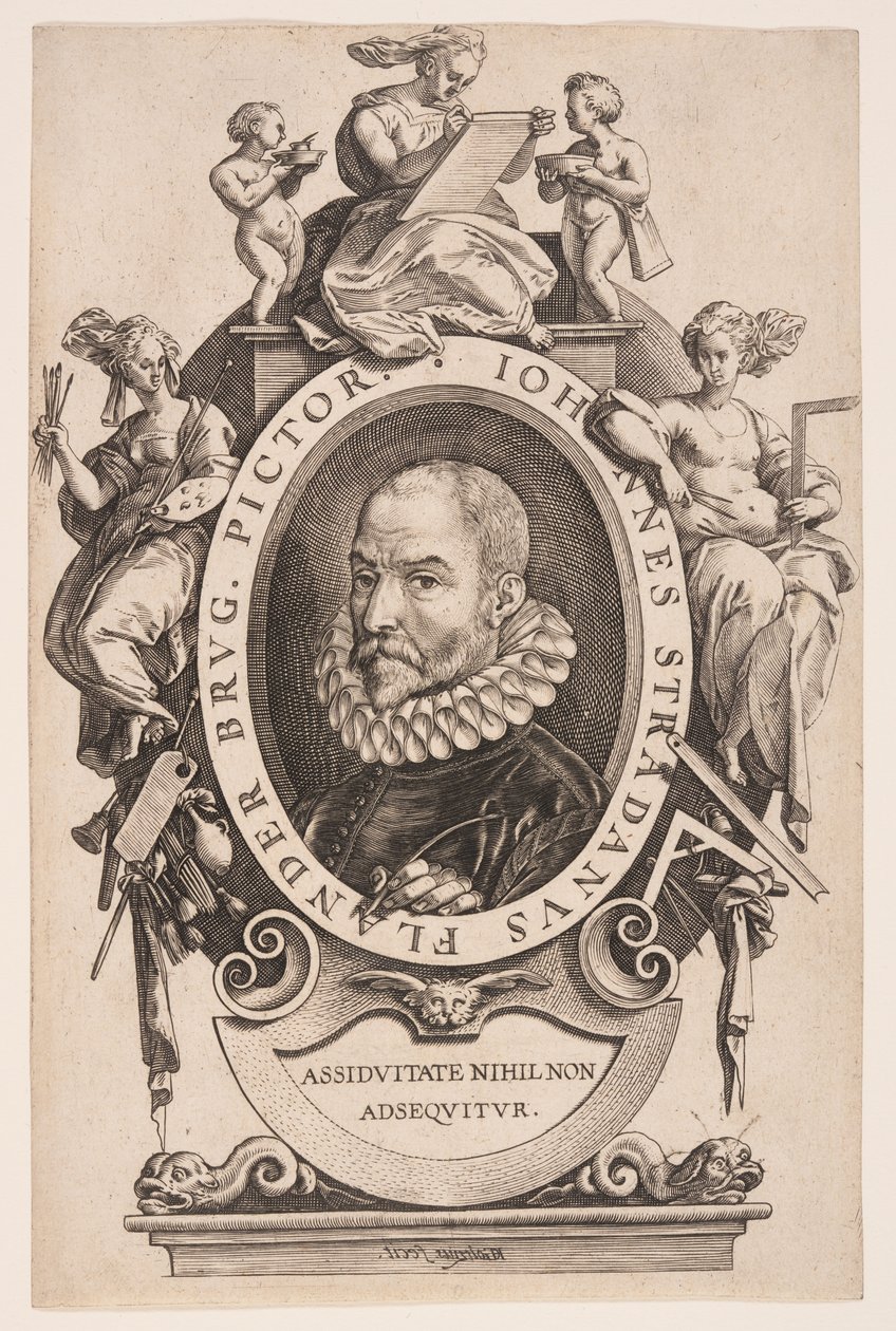 John Stradanus av Hendrick Goltzius