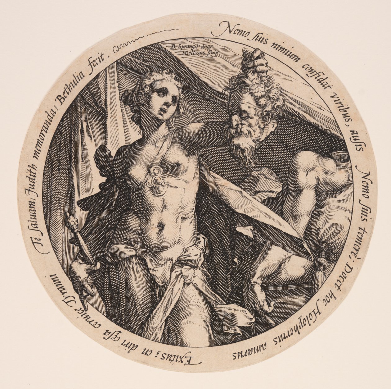 Judith med Holofernes huvud av Hendrick Goltzius