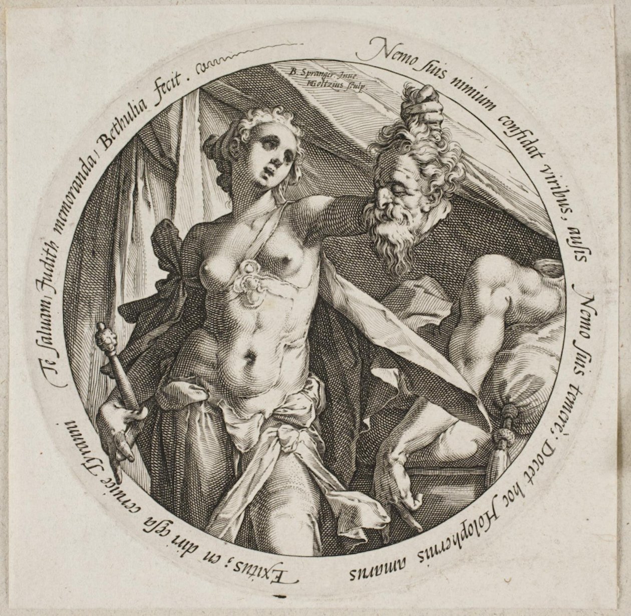 Judith med huvudet av Holofernes av Hendrick Goltzius