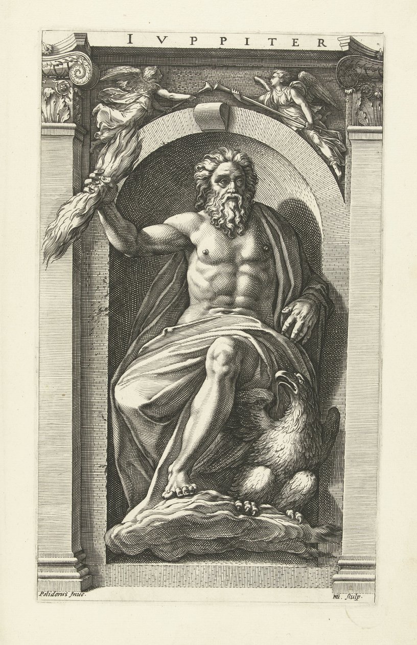 Jupiter Jupiter (titel på objekt) Åtta klassiska gudar (serietitel) av Hendrick Goltzius
