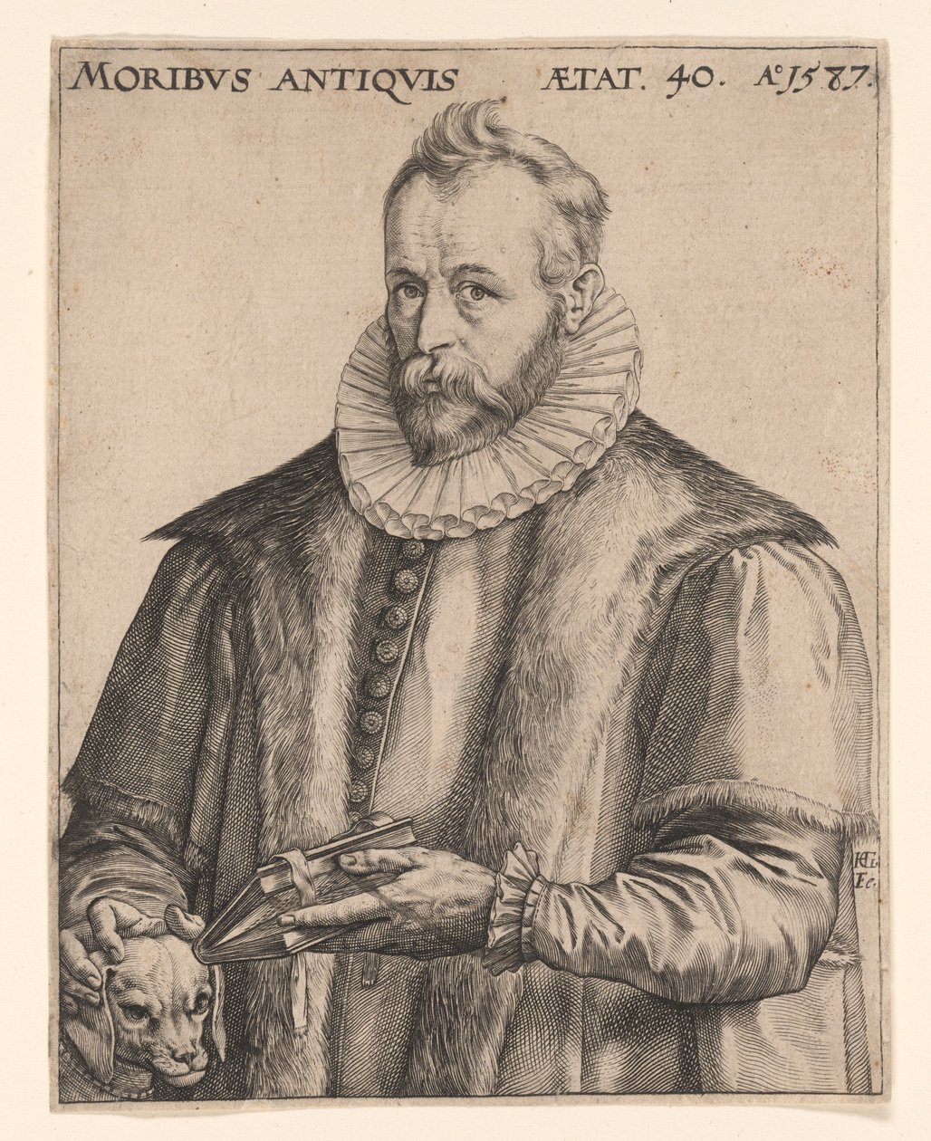 Justus Lipsius av Hendrick Goltzius