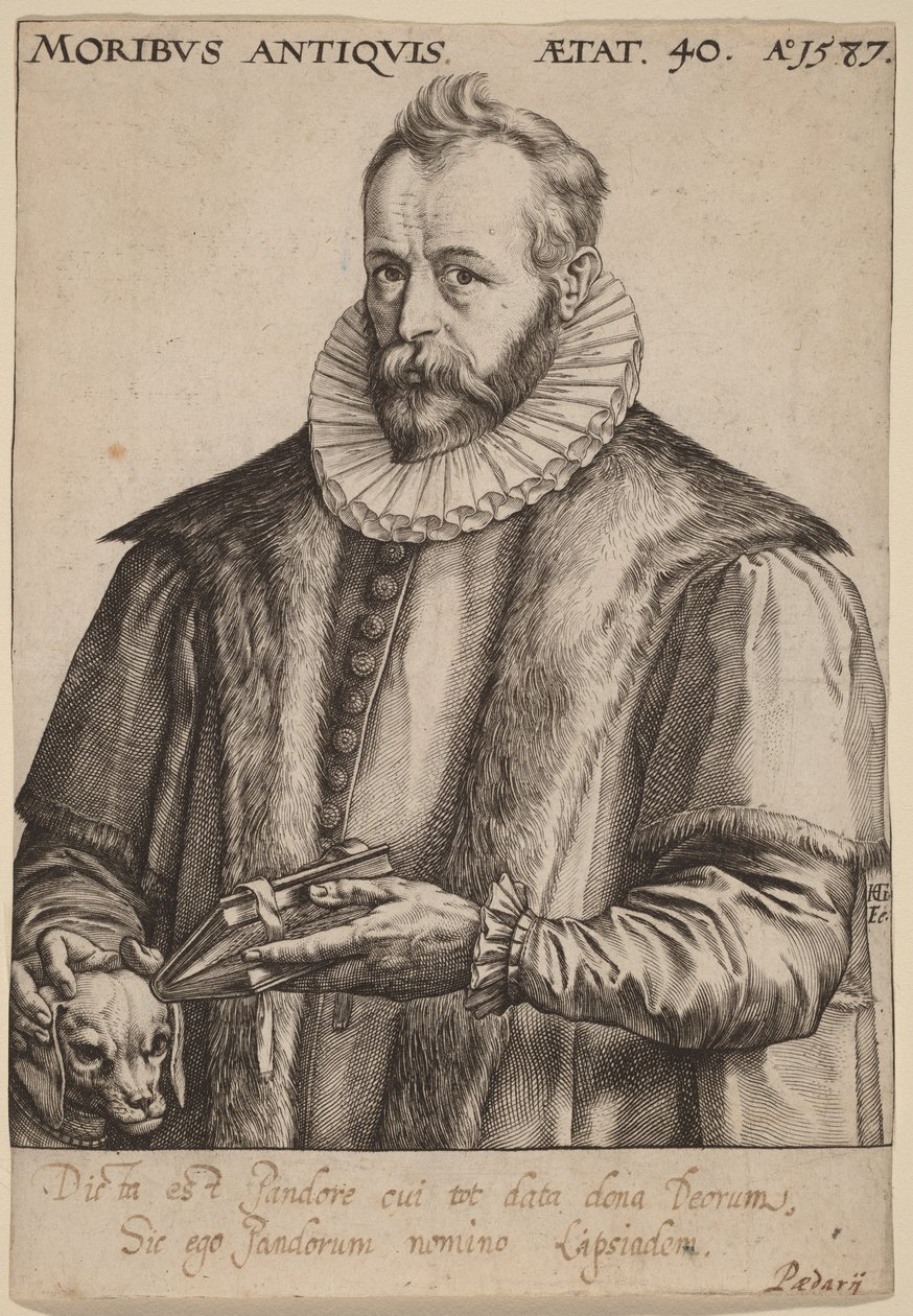 Justus Lipsius av Hendrick Goltzius