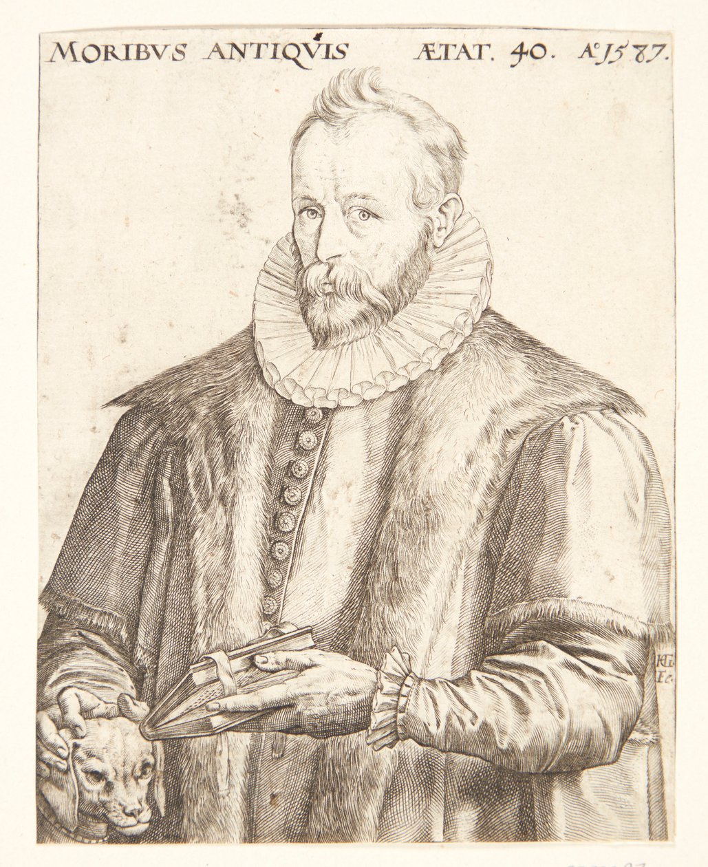 Justus Lipsius av Hendrick Goltzius