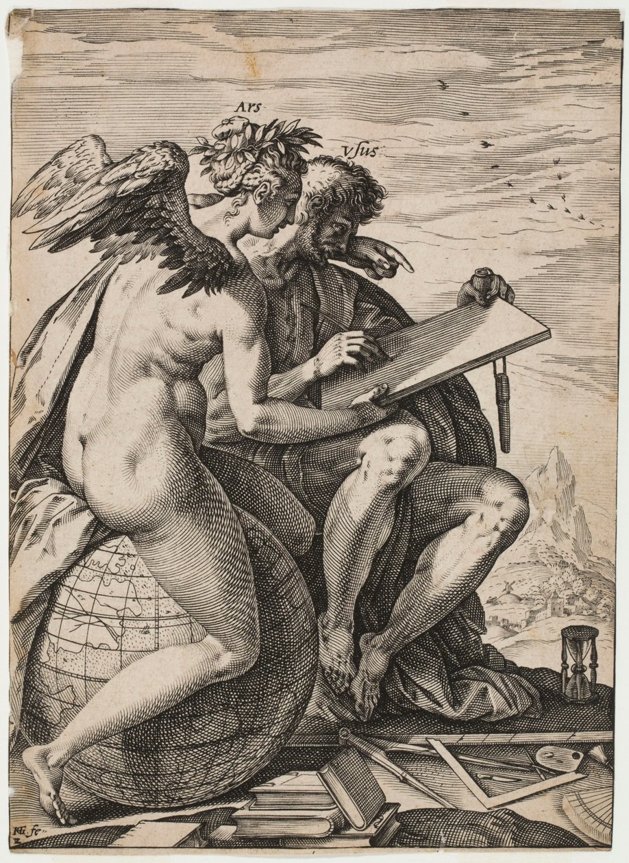 Konst och praktik (Ars, Usus) av Hendrick Goltzius