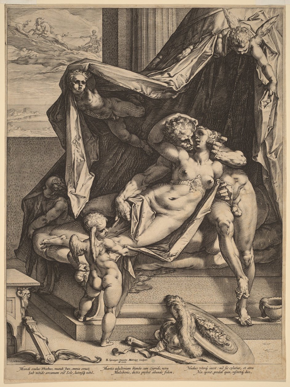 Mars och Venus av Hendrick Goltzius