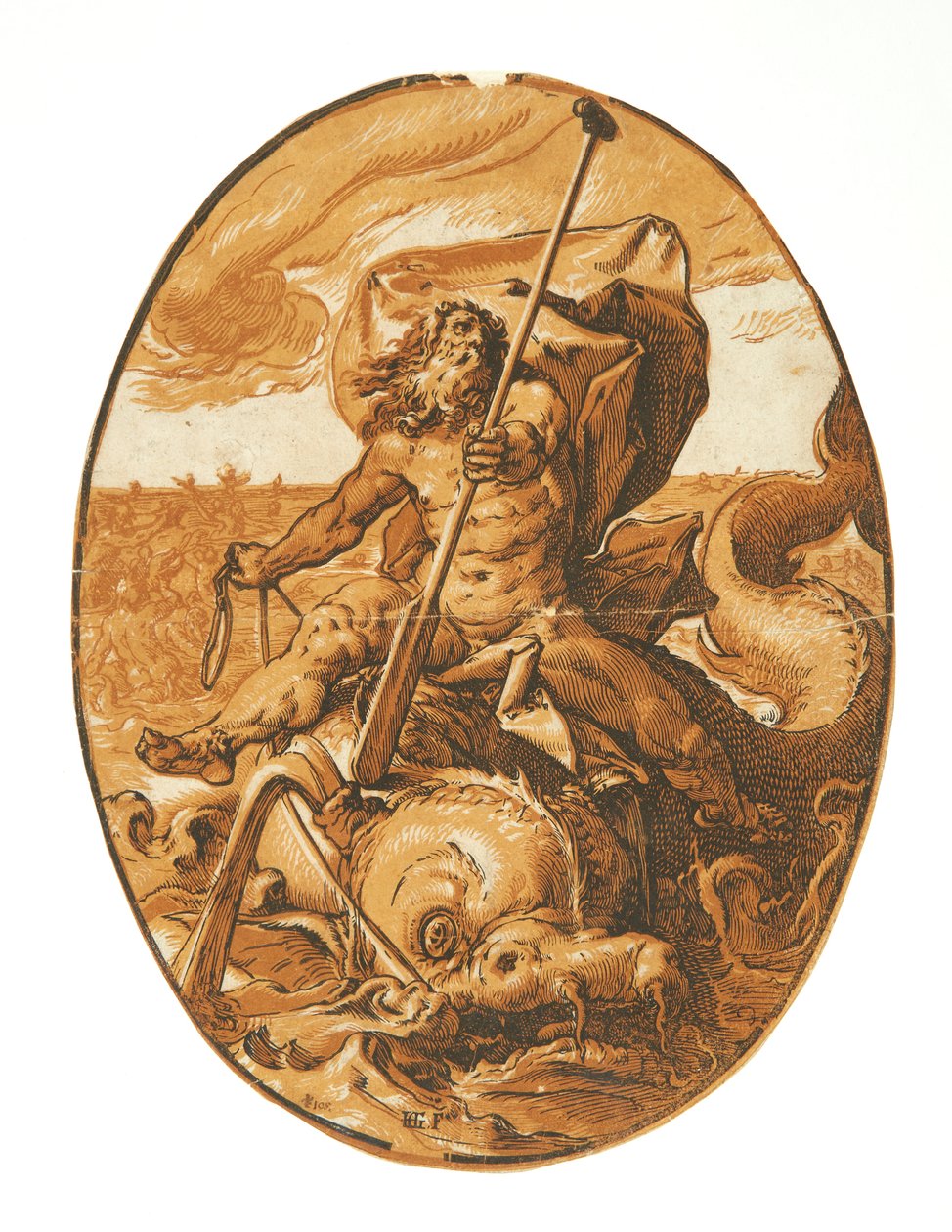 Neptunus av Hendrick Goltzius