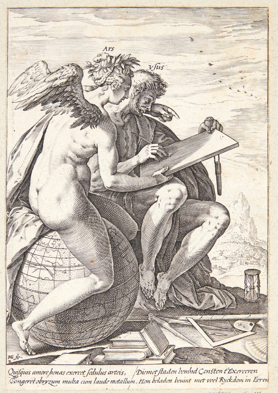 Övning och konst av Hendrick Goltzius