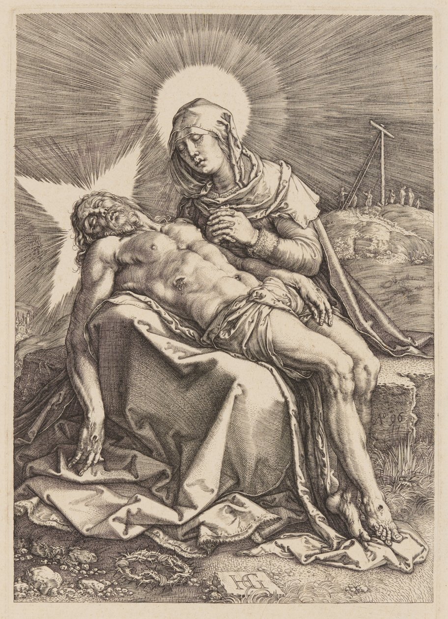Pieta av Hendrick Goltzius