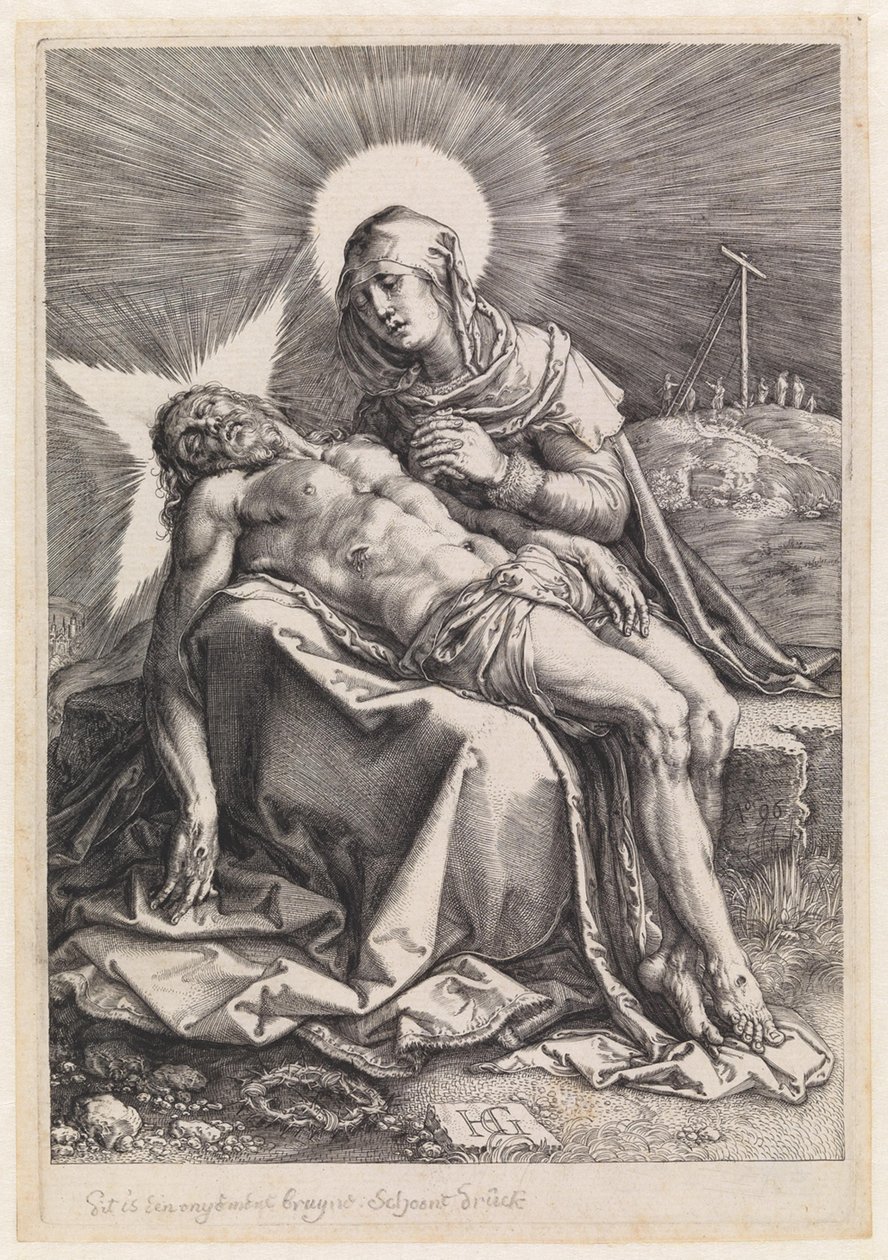 Pietà av Hendrick Goltzius
