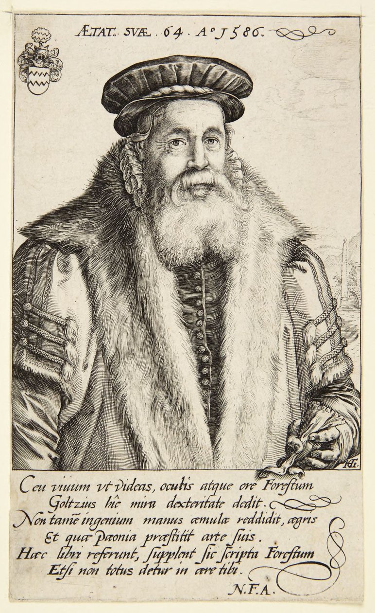 Pieter van Foreest av Hendrick Goltzius