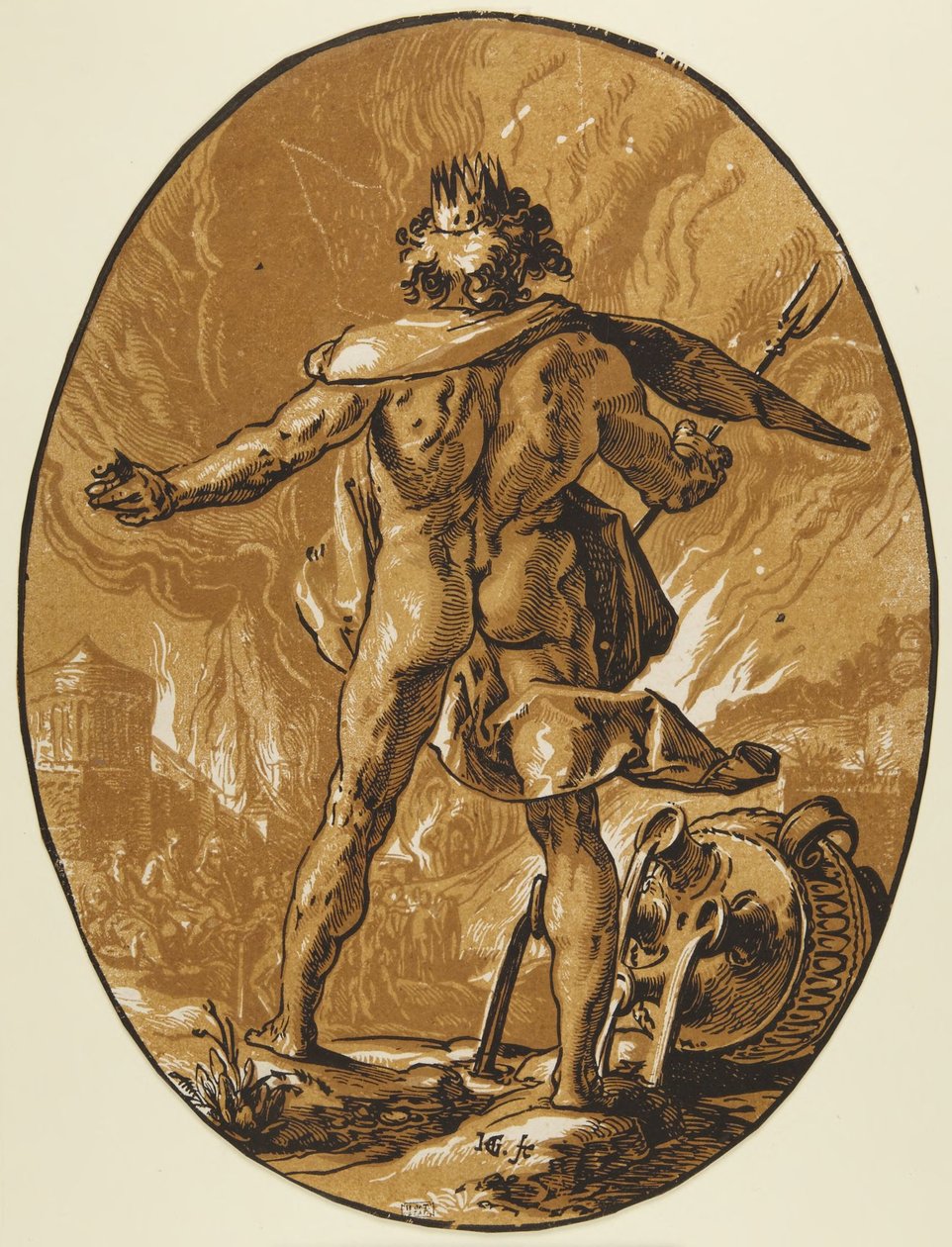 Pluto av Hendrick Goltzius