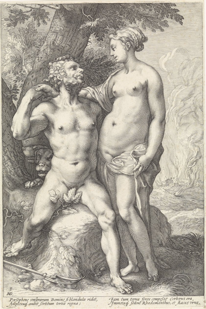 Pluto och Proserpina Godenparen (serietitel) av Hendrick Goltzius