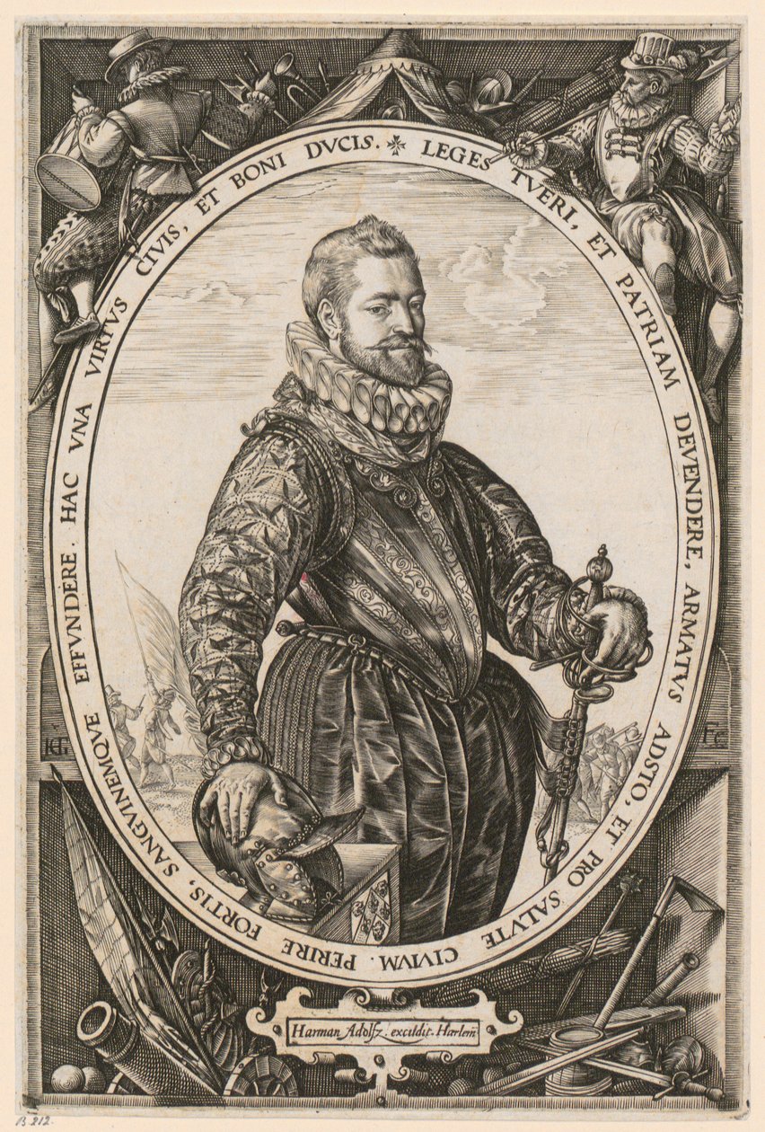 Porträtt av Jaques de la Faille av Hendrick Goltzius