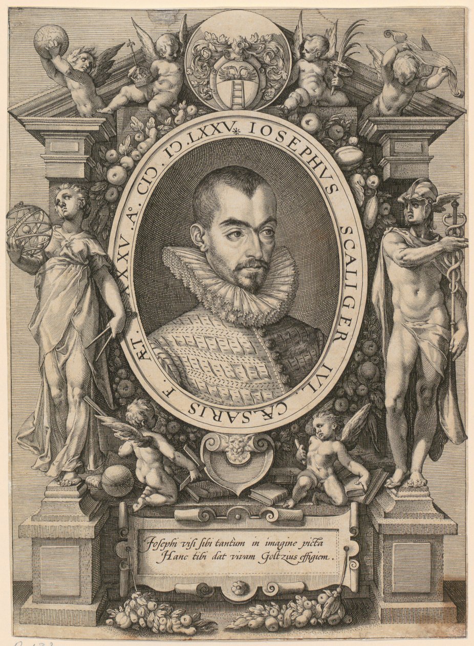 Porträtt av Josephus Justus Scaliger av Hendrick Goltzius