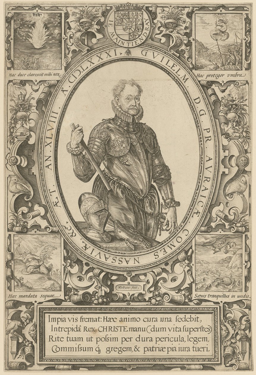 Porträtt av Vilhelm I av Oranien av Hendrick Goltzius