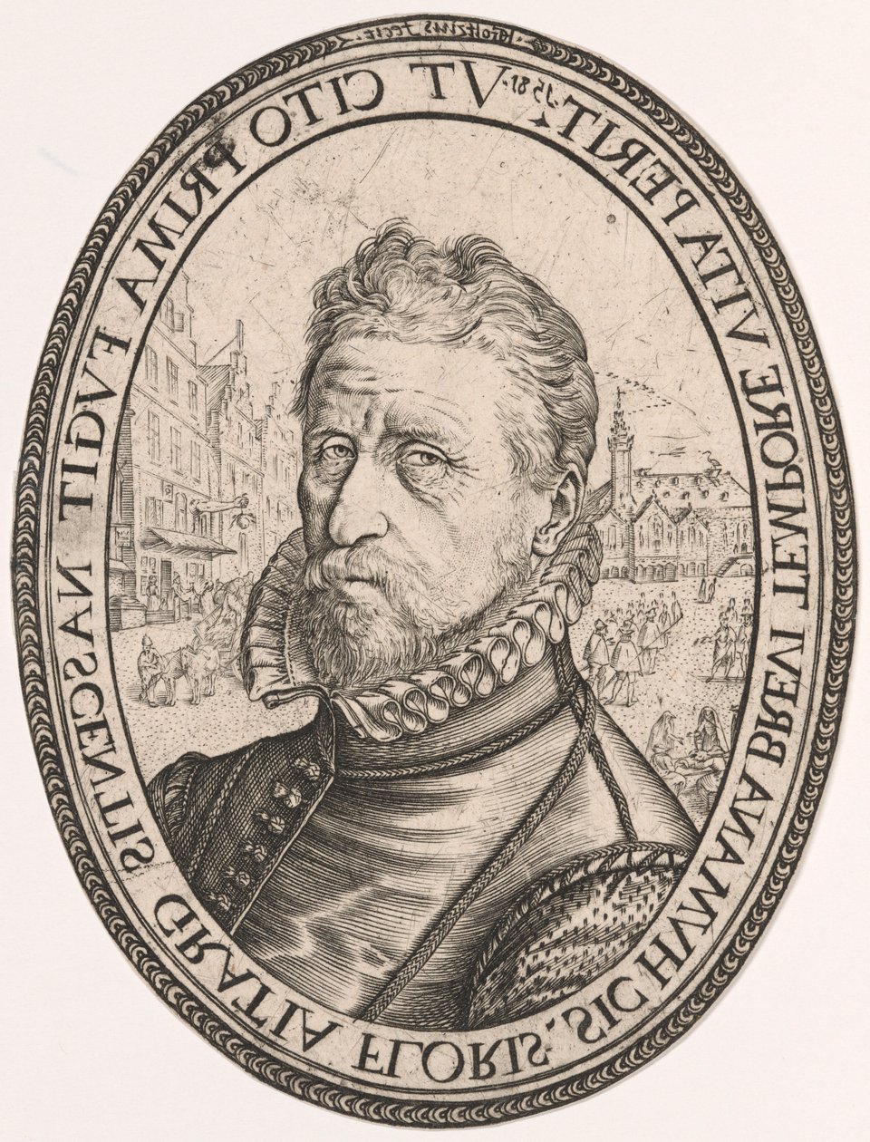 Porträtt av Albert Fransz. Schatter av Hendrick Goltzius