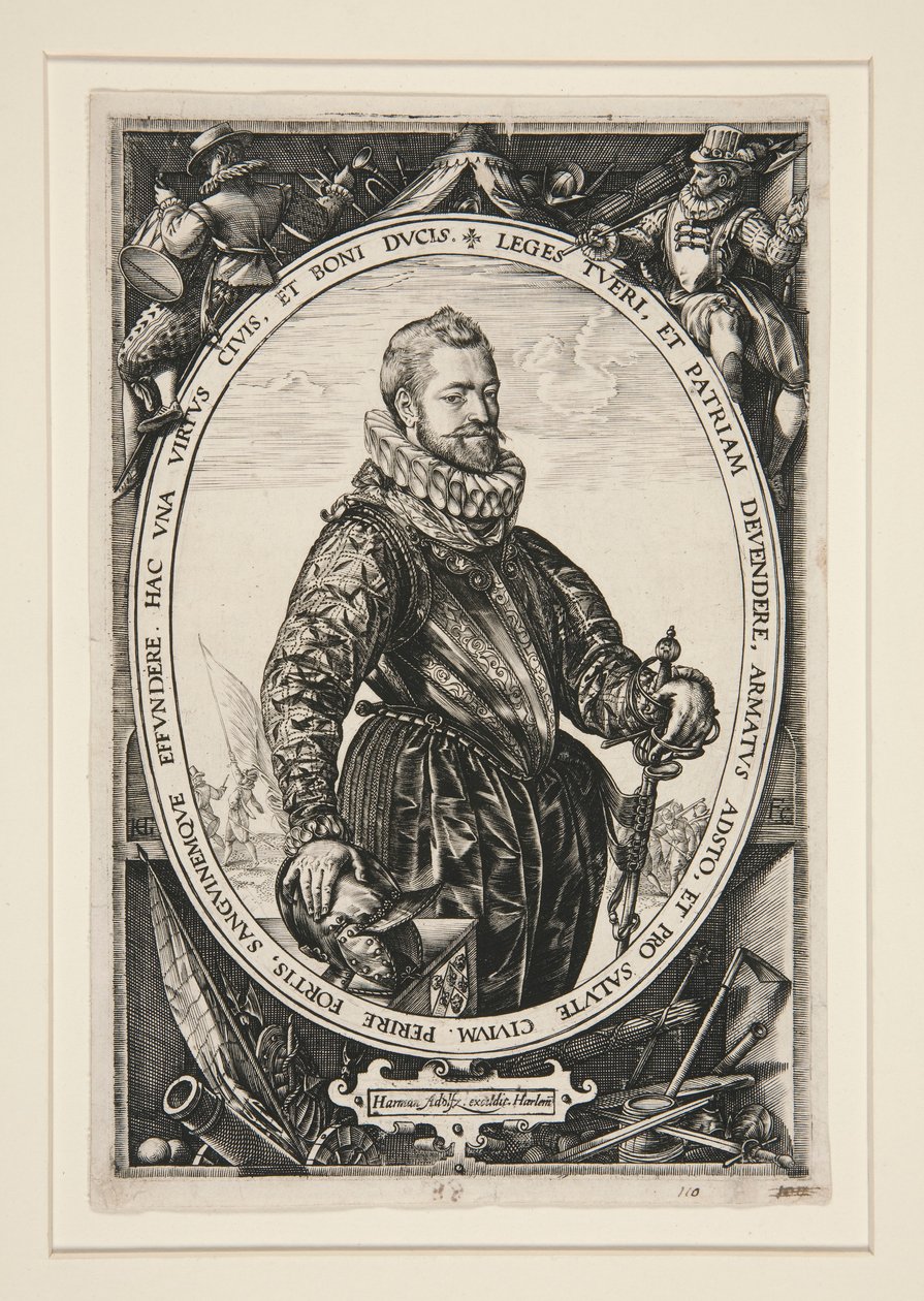 Porträtt av Jacques de la Faille av Hendrick Goltzius