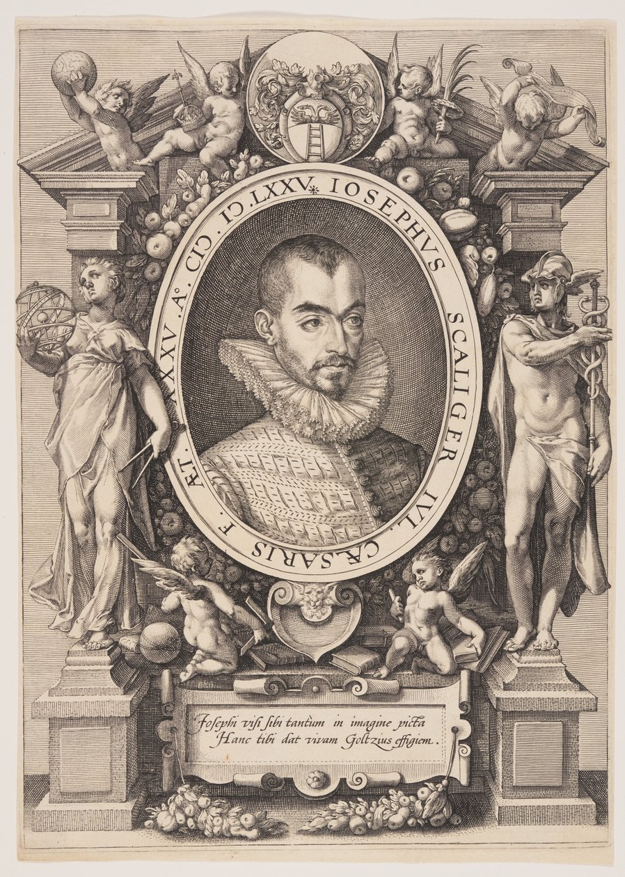 Porträtt av Josephus Justus Scaliger av Hendrick Goltzius