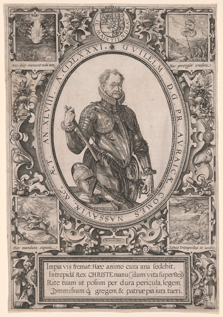 Porträtt av Vilhelm av Oranien av Hendrick Goltzius