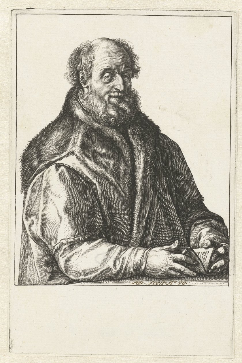 Porträtt av Jan van Suren av Hendrick Goltzius