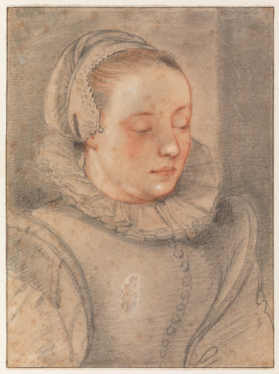 Porträtt av en ung kvinna av Hendrick Goltzius