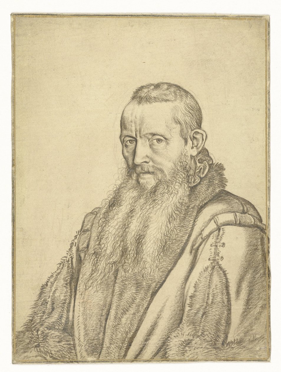 Porträtt av en teolog av Hendrick Goltzius