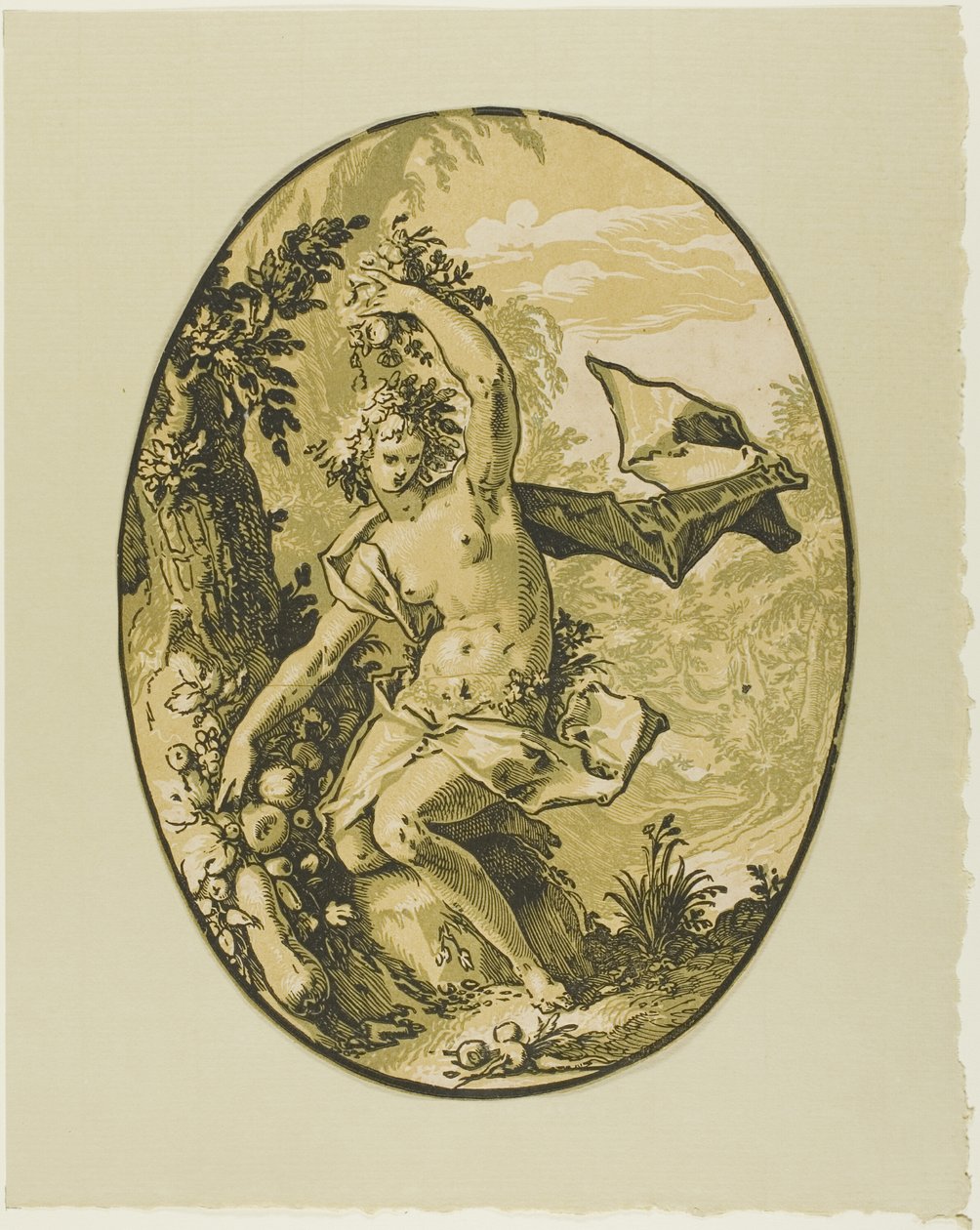 Proserpin, tallrik fem från Demogorgon and the Deities av Hendrick Goltzius