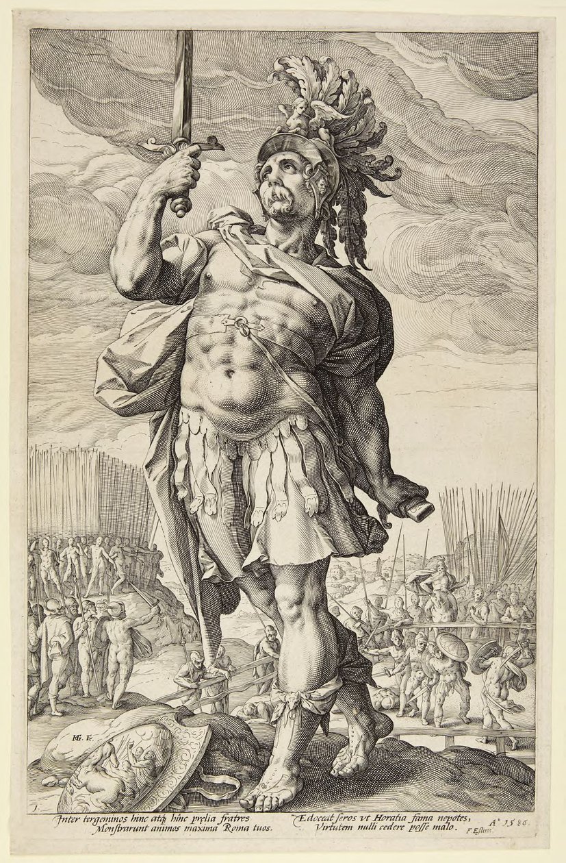 Publius Horatius av Hendrick Goltzius
