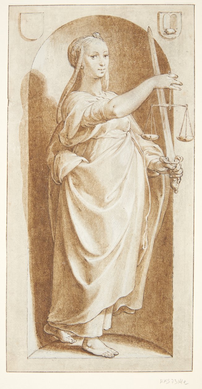 Rättvisa av Hendrick Goltzius