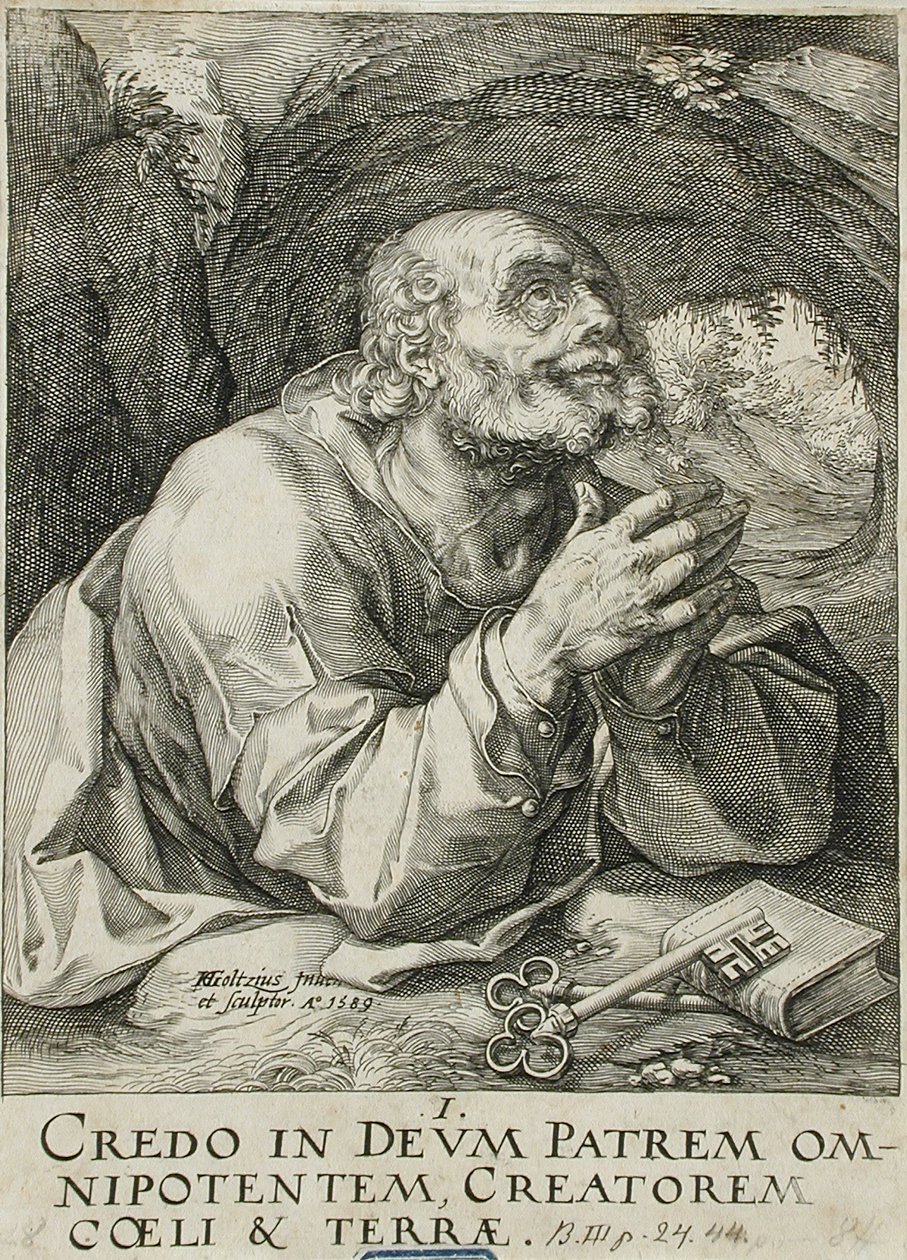 Saint Peter av Hendrick Goltzius