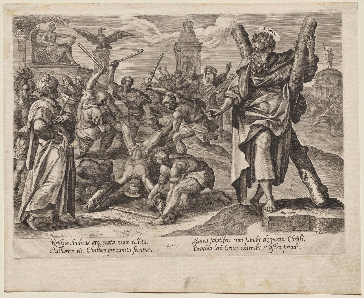 St Andrew av Hendrick Goltzius