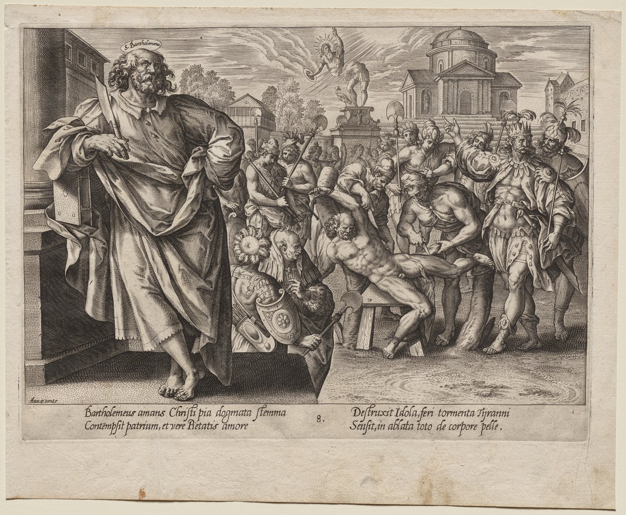 S:t Bartolomeus av Hendrick Goltzius
