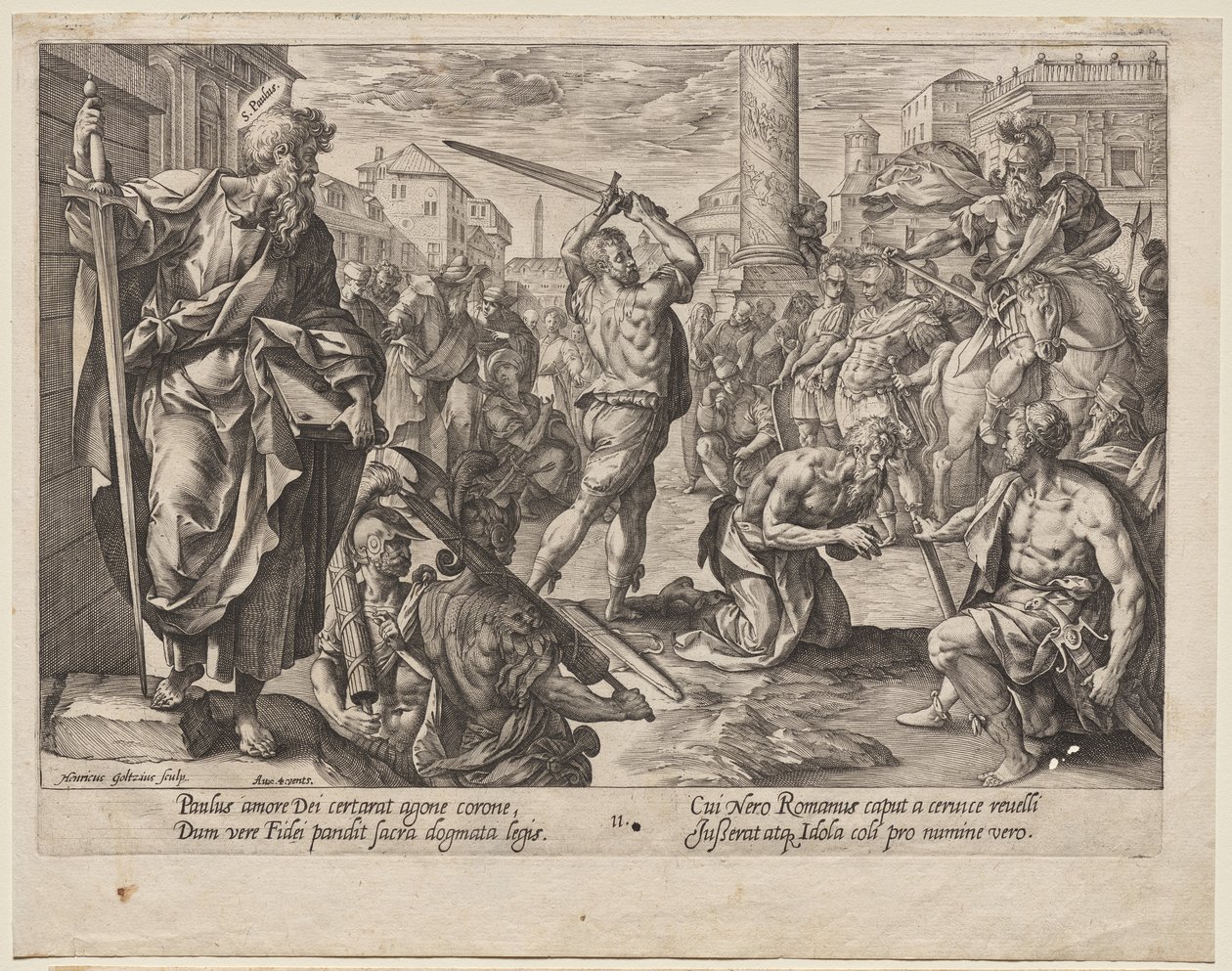 Sankte Pär av Hendrick Goltzius
