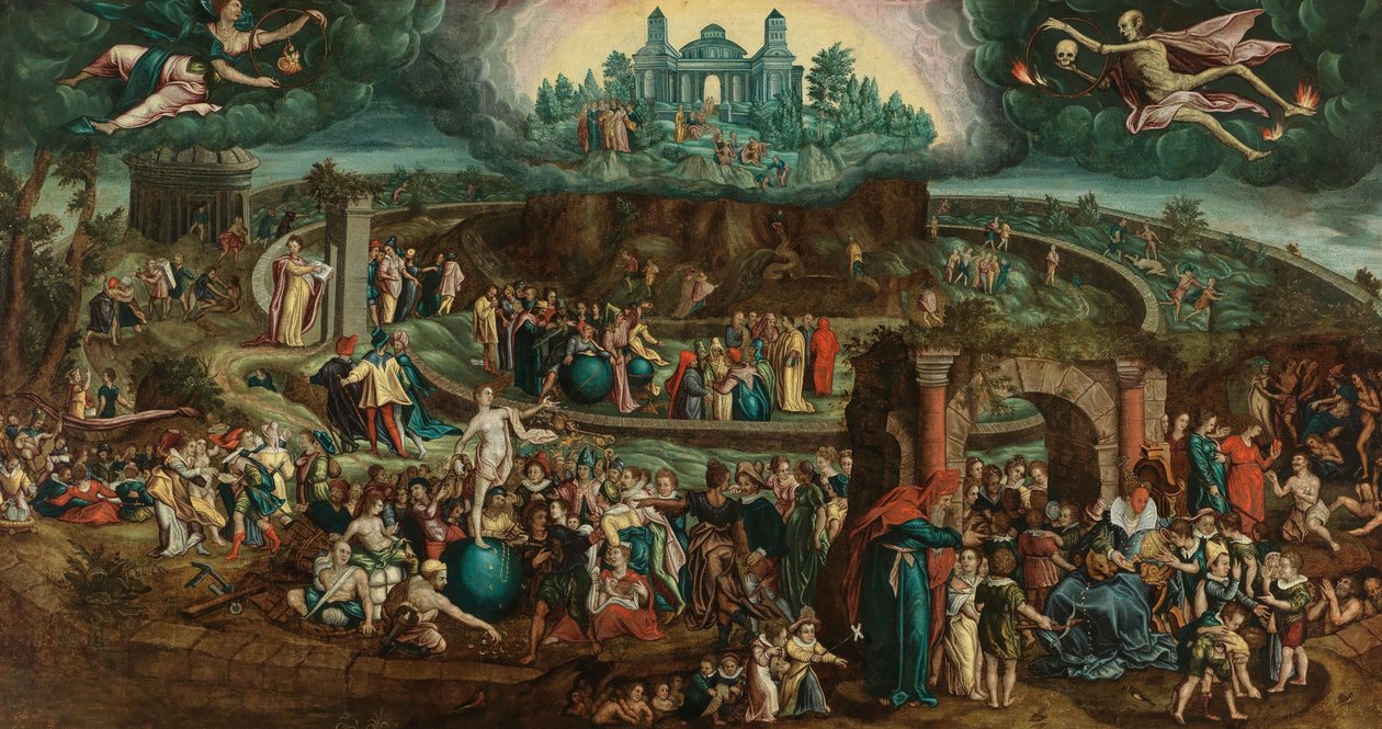 Tabula Cebetis Cebes bord. av Hendrick Goltzius