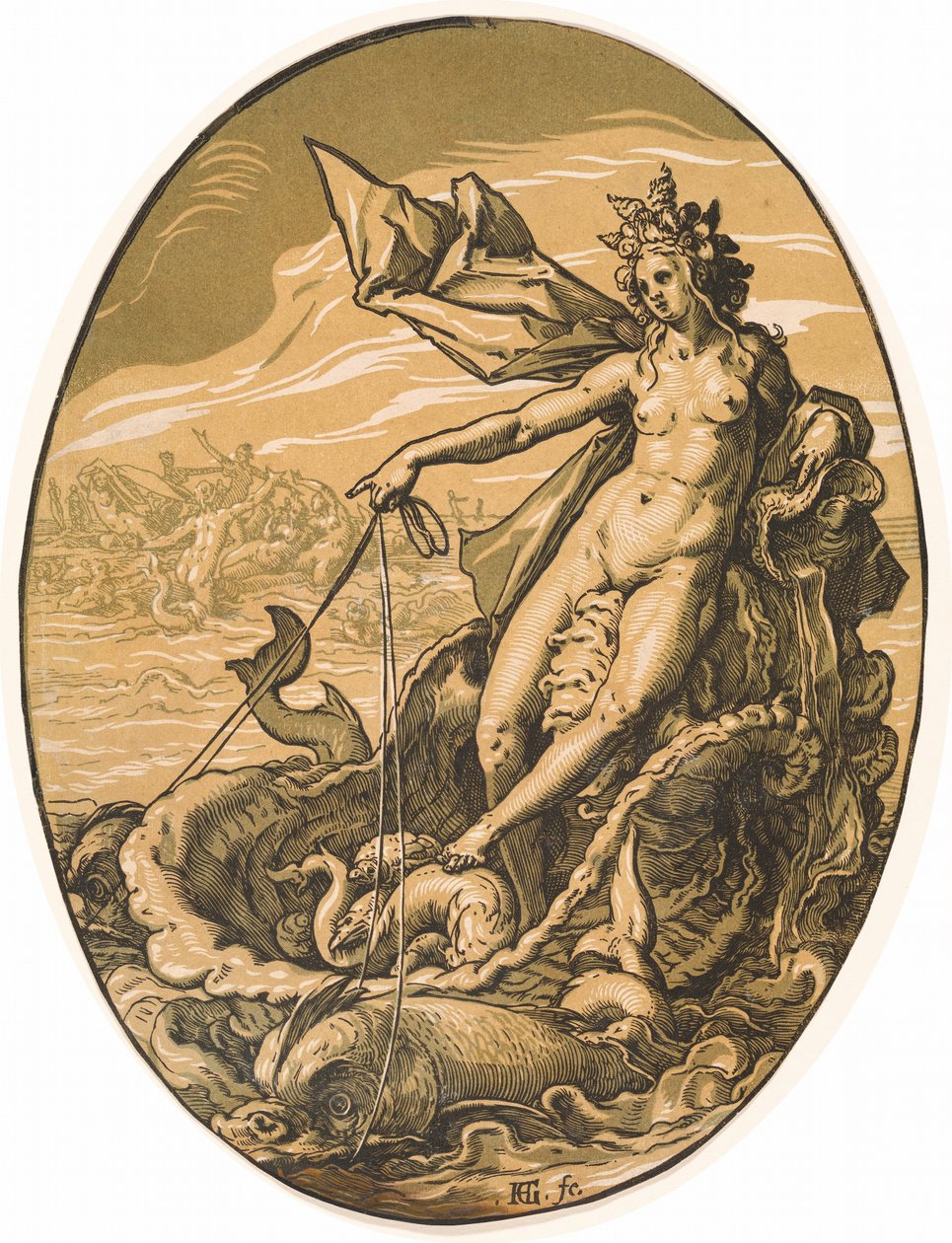 Tethys av Hendrick Goltzius