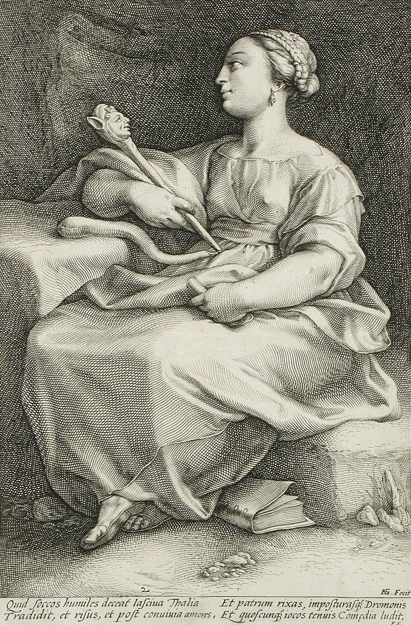 Thalia av Hendrick Goltzius