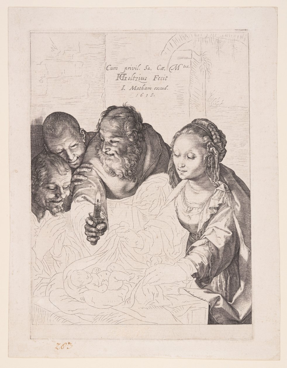 Herdarnas tillbedjan av Hendrick Goltzius