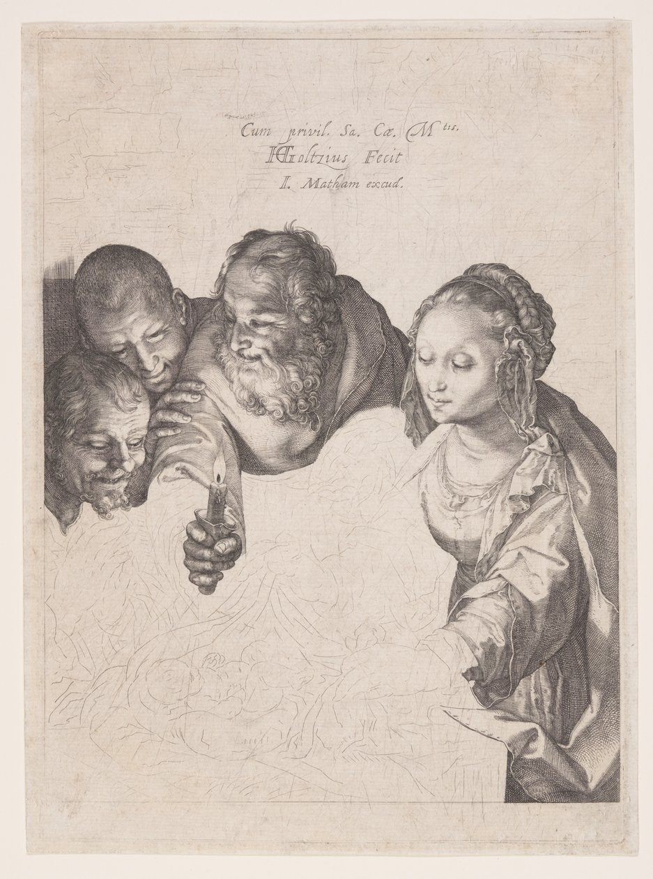 Herdarnas tillbedjan av Hendrick Goltzius