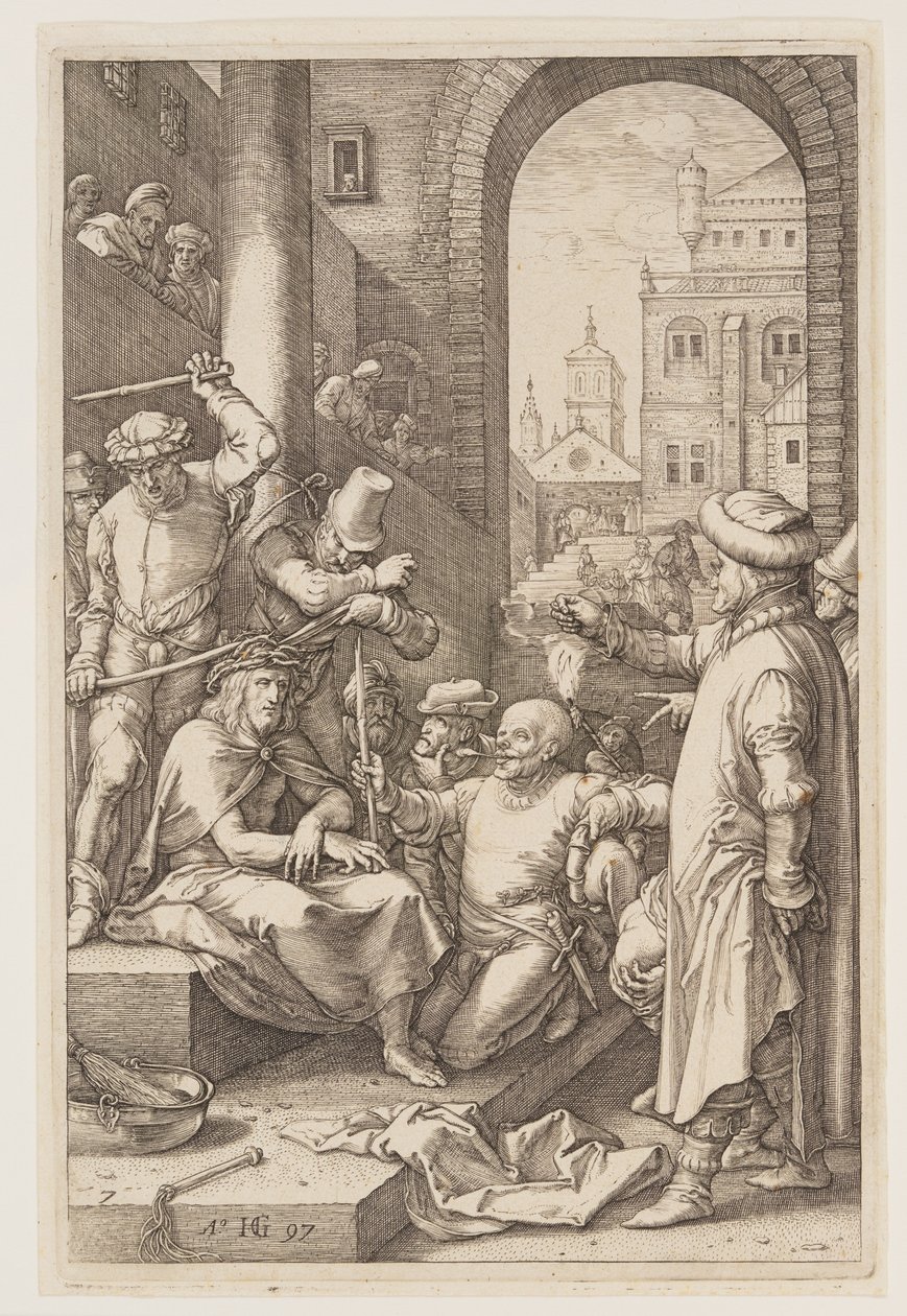 Törnekronan, från The Passion av Hendrick Goltzius
