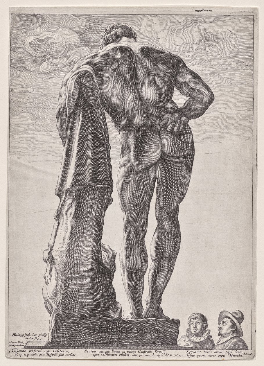Herkules från Farnese av Hendrick Goltzius