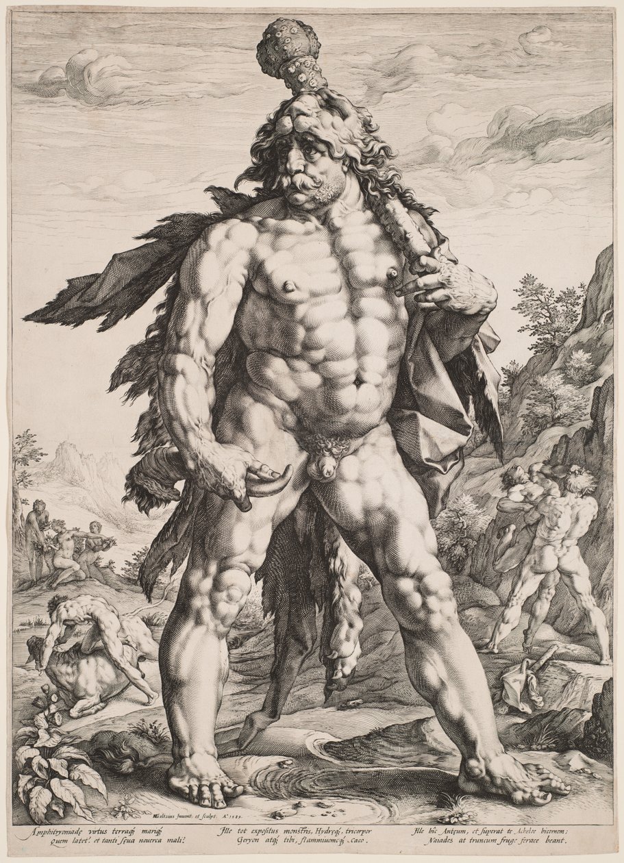 Den store Herkules av Hendrick Goltzius