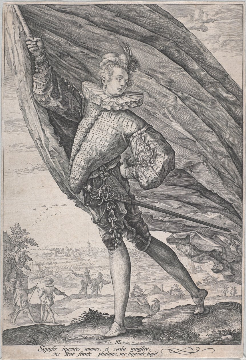 Den store fanbäraren av Hendrick Goltzius