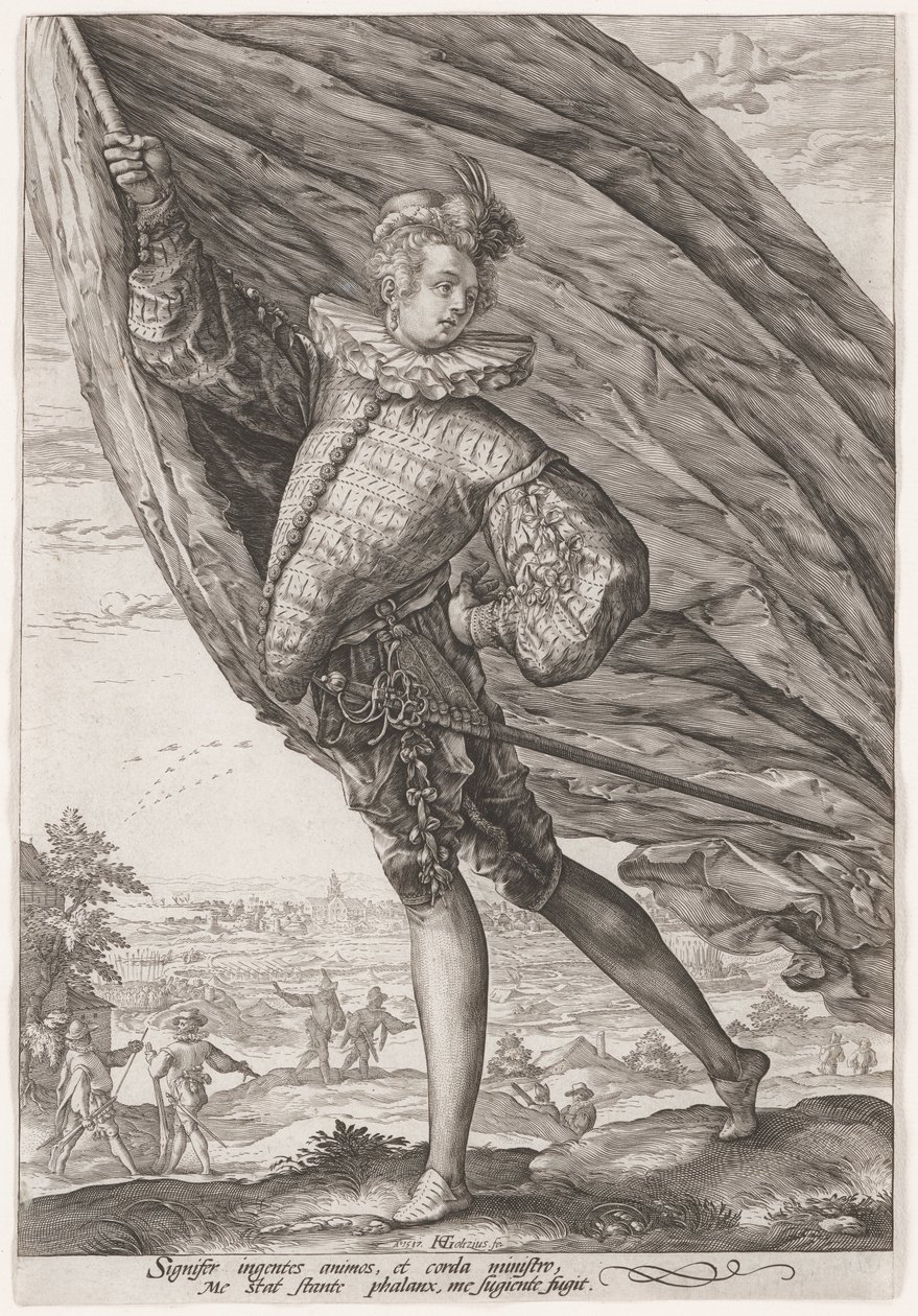 Den store fanbäraren av Hendrick Goltzius