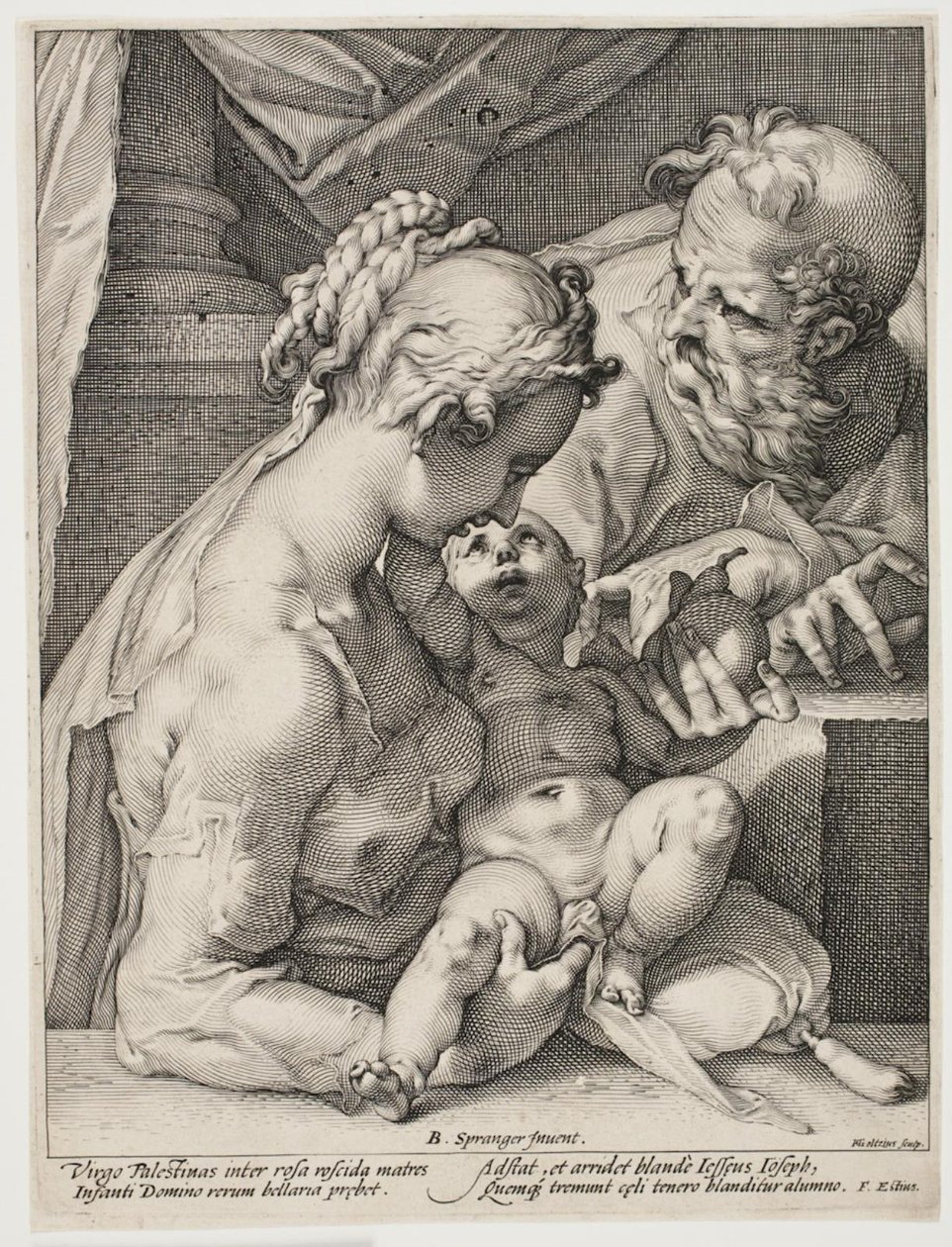 Den heliga familjen av Hendrick Goltzius